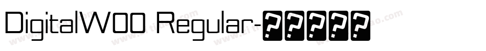 DigitalW00 Regular字体转换